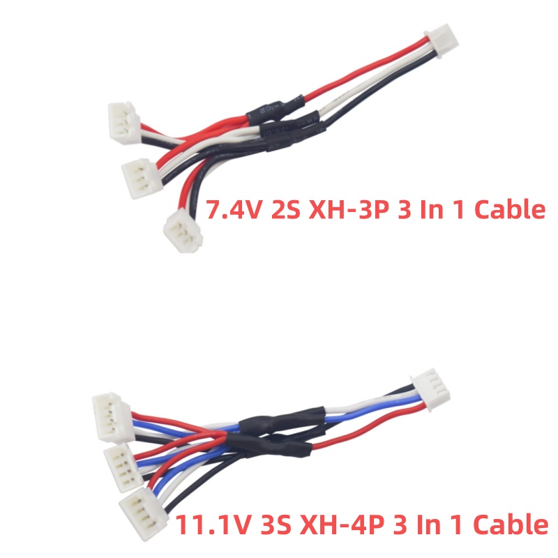 Drone Battery Adapter - MJX B3 RC ドローンバッテリー充電器 3-in-1 パラレル充電ケーブル