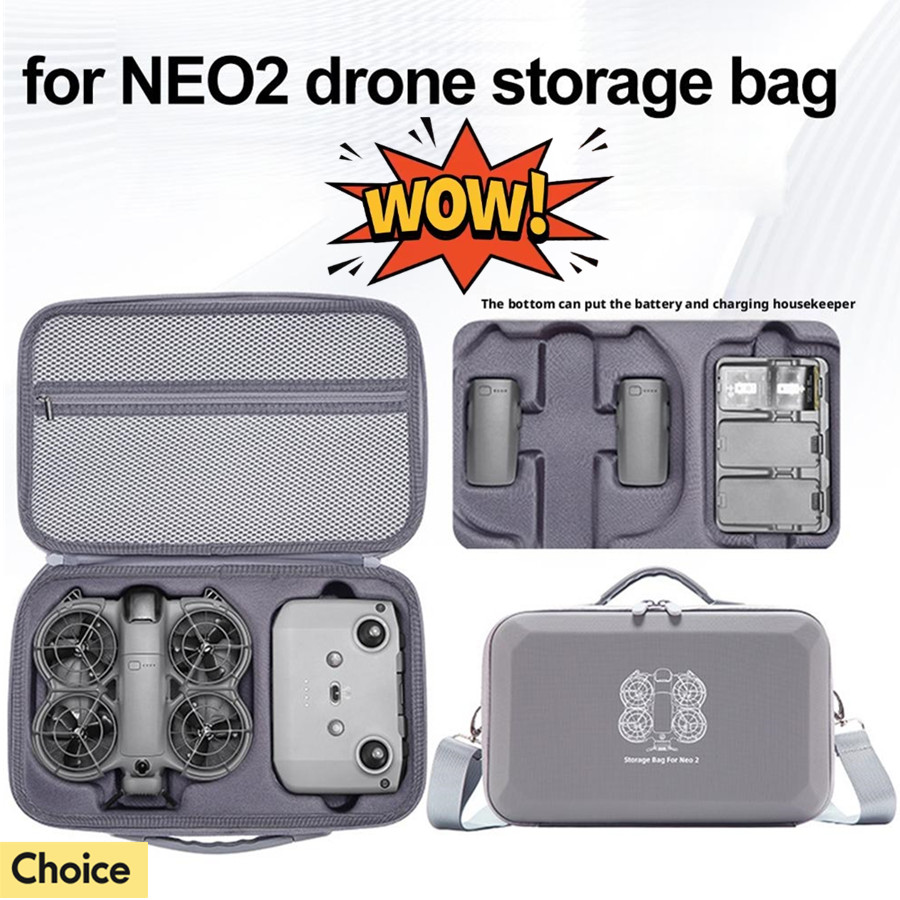 Drone Carrying Case - DJI NEO 2用保護キャリングケース ドローンアクセサリー用防水ポータブルポーチ