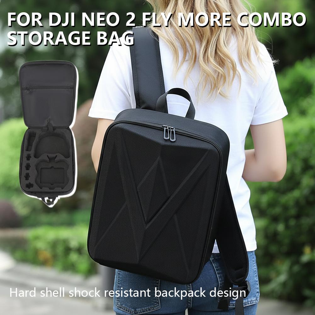 Drone Backpack - 大容量バックパック DJI Neo2 モーションセンシング収納バッグ 防水収納 ハードシェルバックパック