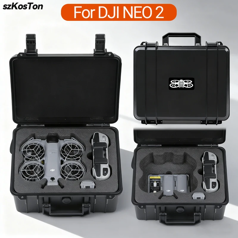 Drone Hard Shell Case - ポータブル安全ボックス DJI NEO 2 保護防爆ボックスハードシェルキャリングケーススーツケース DJI