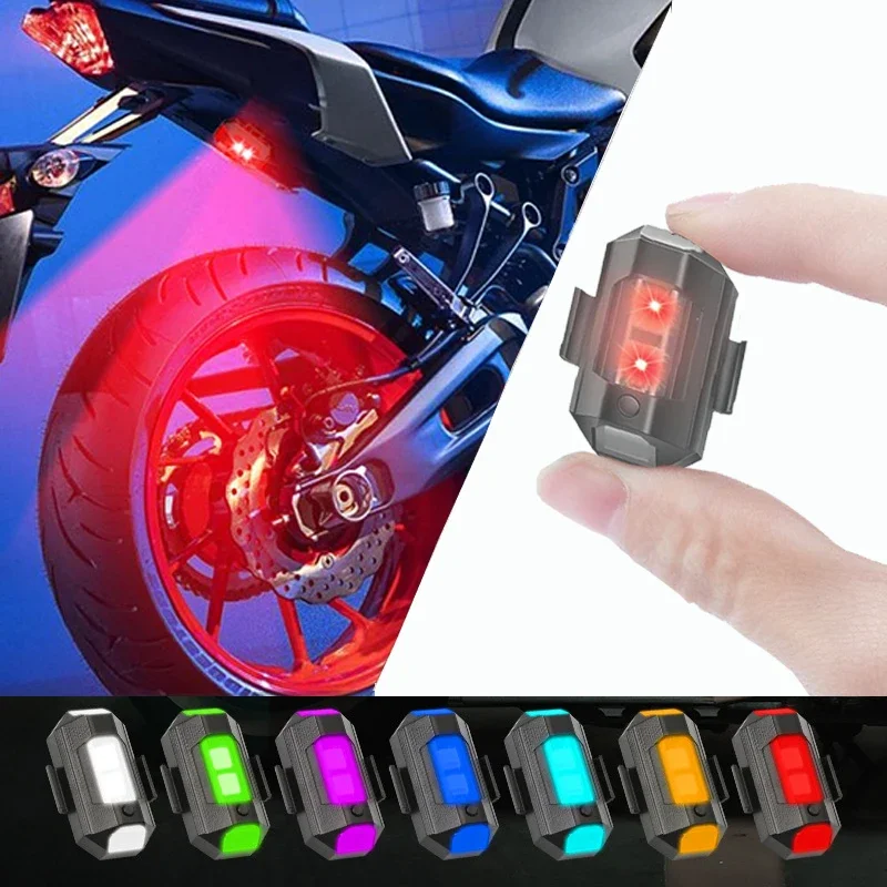 Drone Strobe Light - 衝突防止LEDストロボライト,オートバイドローン用,夜間飛行用ライト,ミニ点滅警告信号
