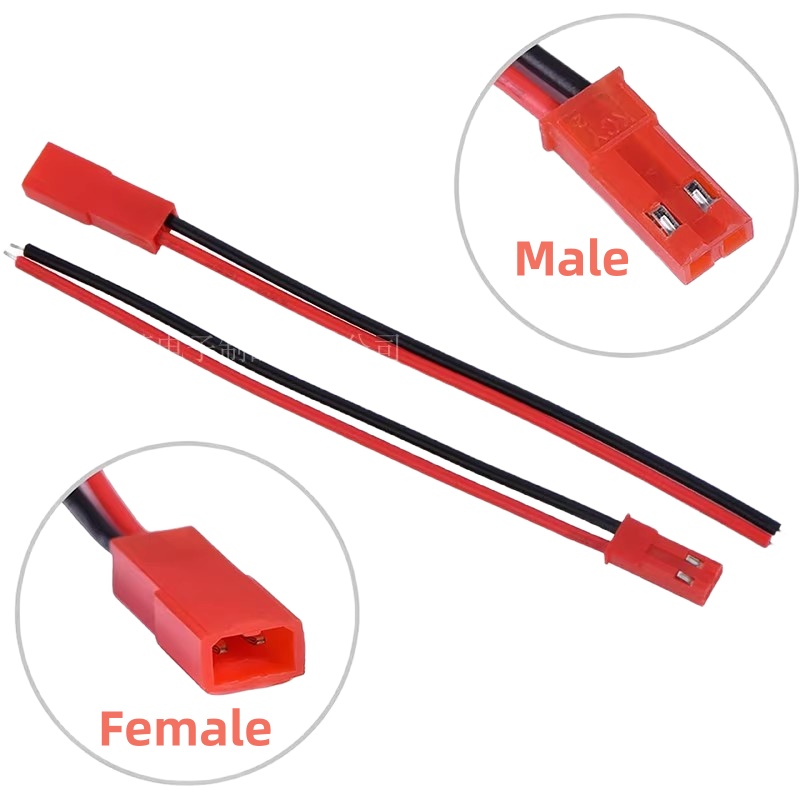 Drone Battery Adapter - 20個 10ペア JST 2P コネクターキット オス