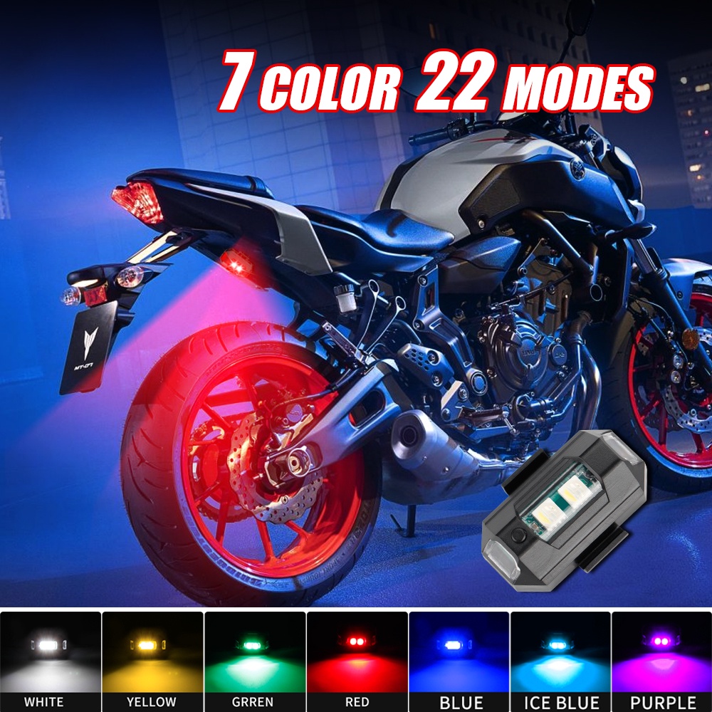 Drone Strobe Light - 1PC 7 色ミニ USB 充電 LED