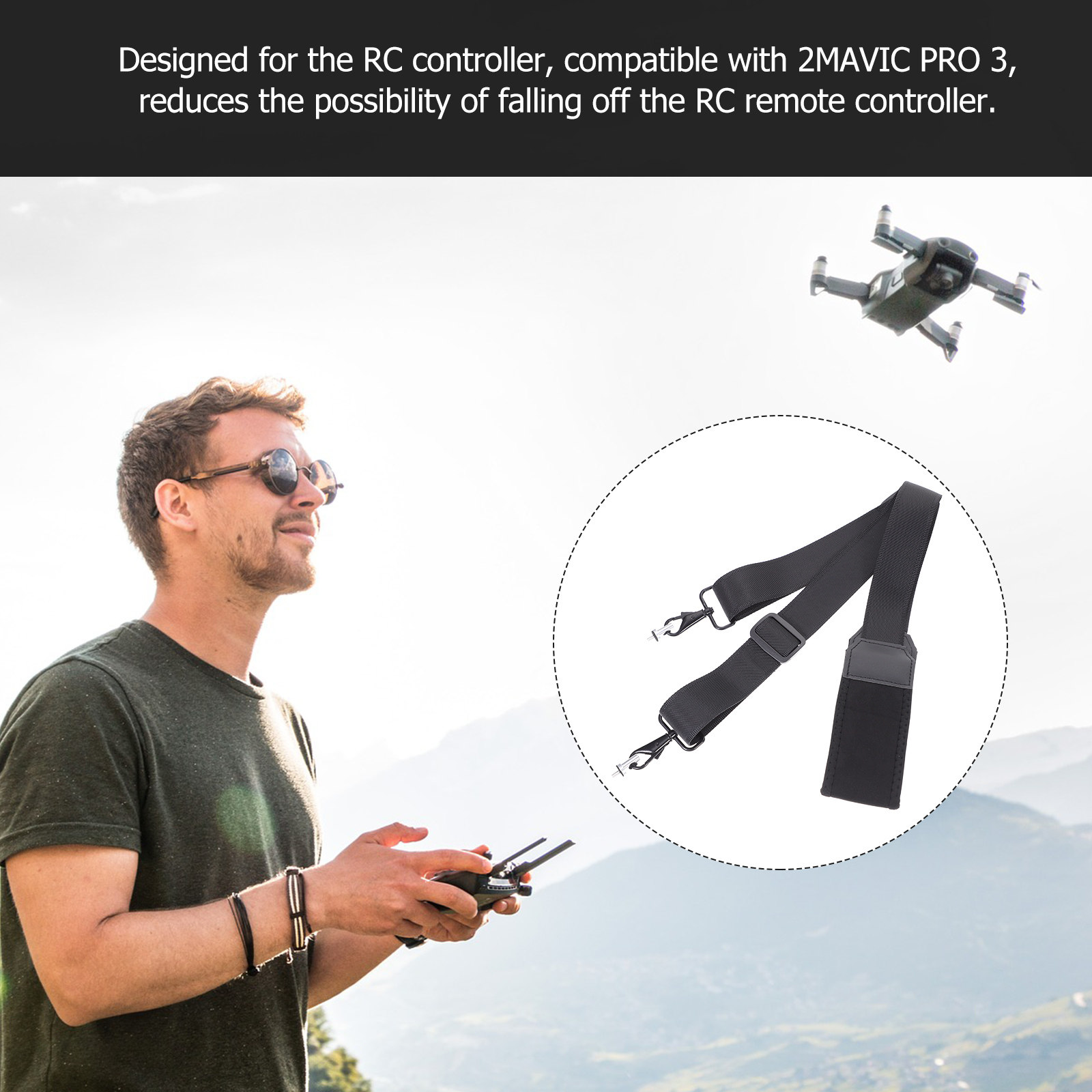 2 3 互換性のあるRCコントローラーネックストラップ ドロ - Drone Neck Strap のレビューと価格