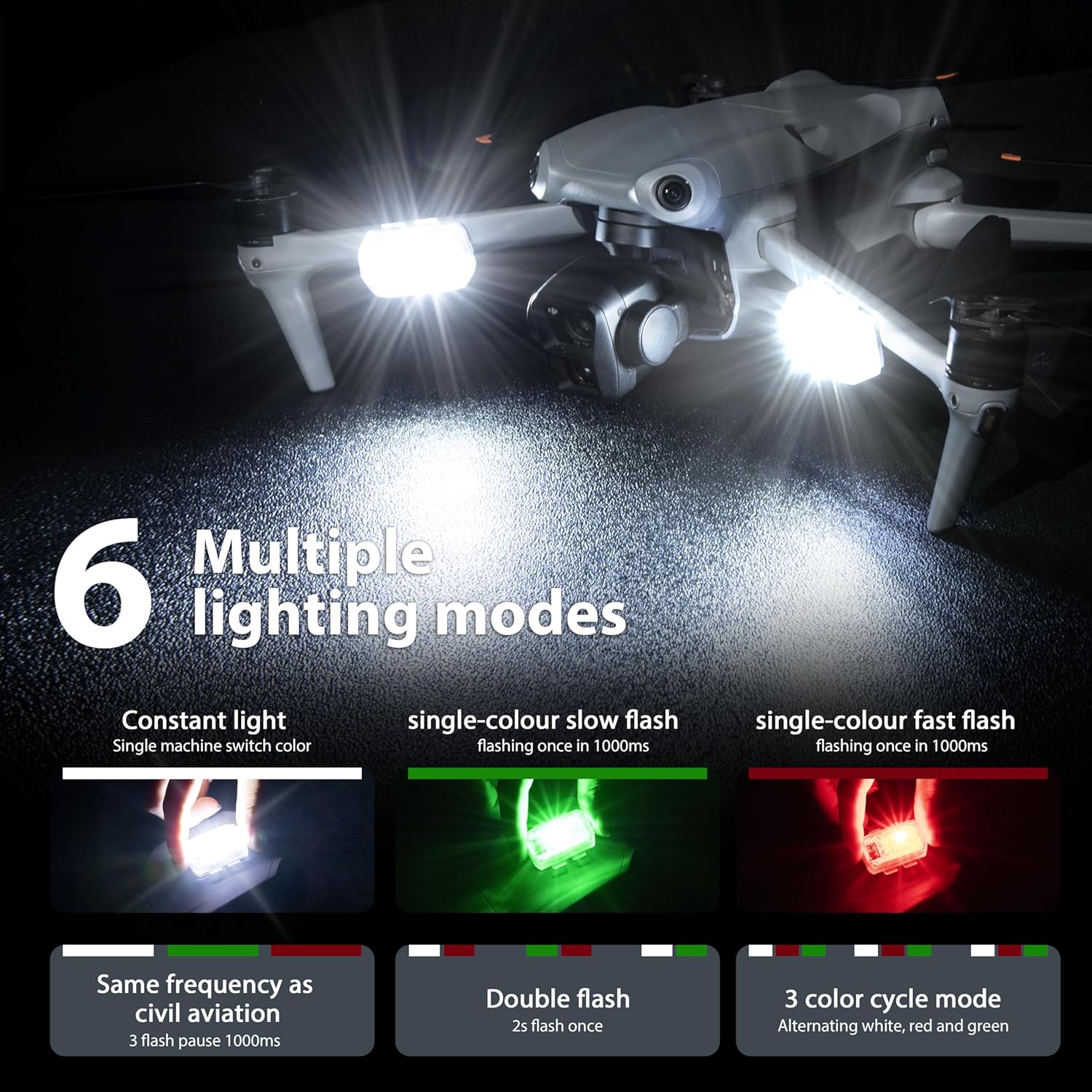 STARTRC ドローン ストロボライト 衝突防止ライト 充 - Drone Strobe Light のレビューと価格