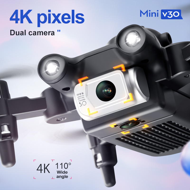 ミニ V30 WiFi FPV ドローン 4K HD デュア - Drone Remote Controller Lanyard のレビューと価格