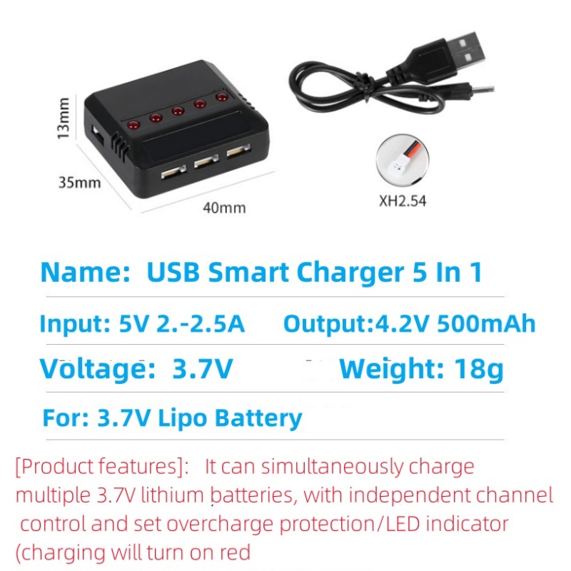 Syma X5HW X5HC X5C X5SW 3.7V 5 - Drone Battery Adapter のレビューと価格