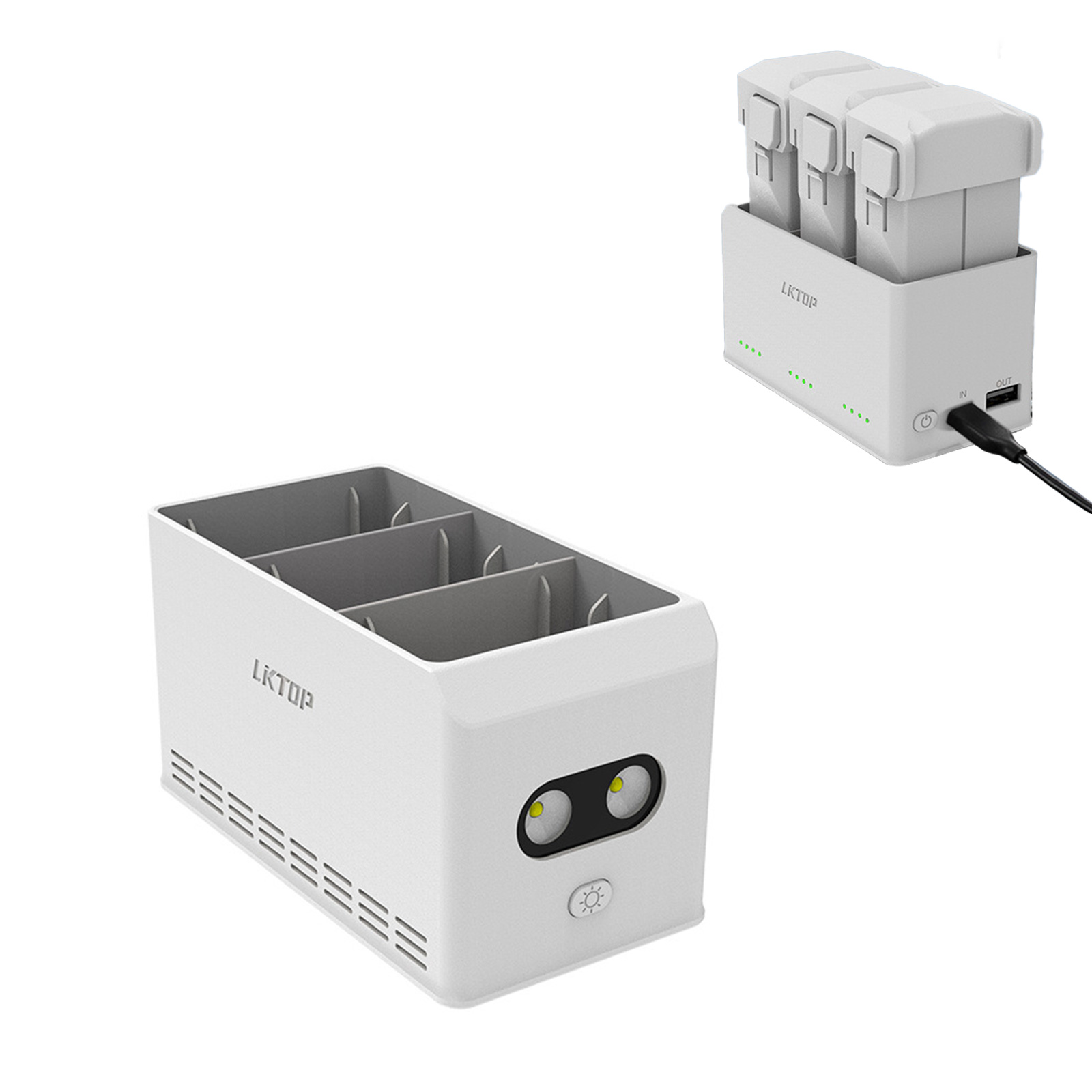 Mini 3/3 Pro/Mini 4 Pro用バッテリー充 - Drone Charging Hub のレビューと価格