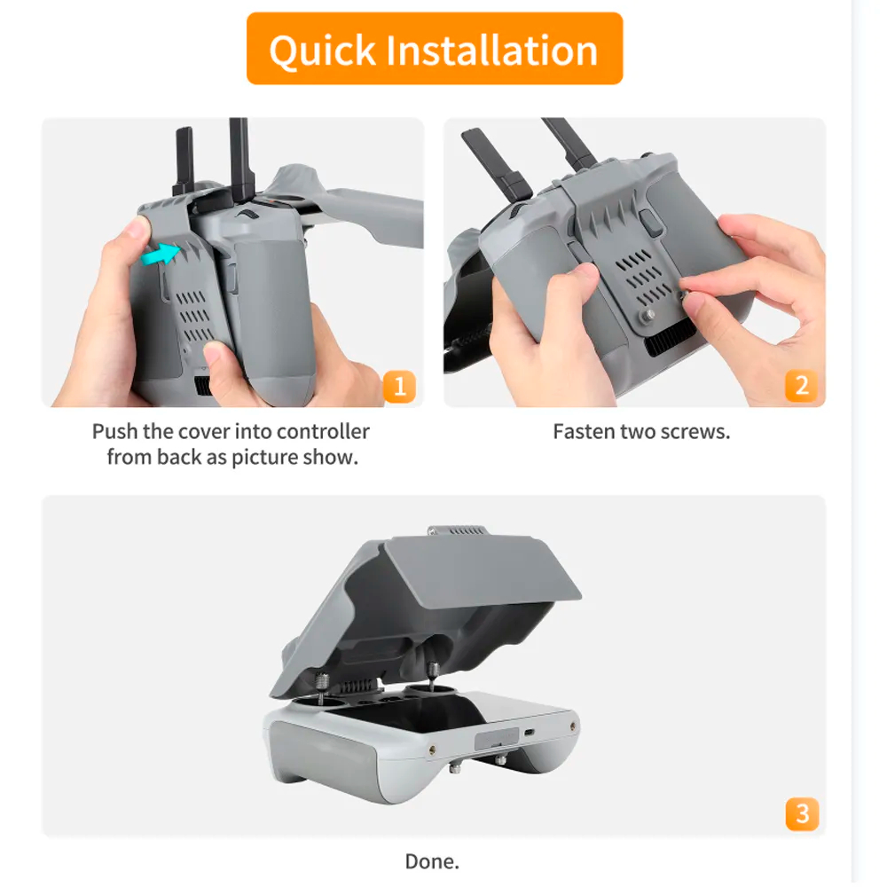 スクリーンプロテクターシェル DJI RC/RC2 リモコン - Drone Carrying Case のレビューと価格