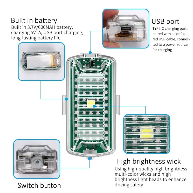 ワイヤレスLEDドローンストロボライト,リモコン,信号灯,オ - Drone Beacon Light のレビューと価格