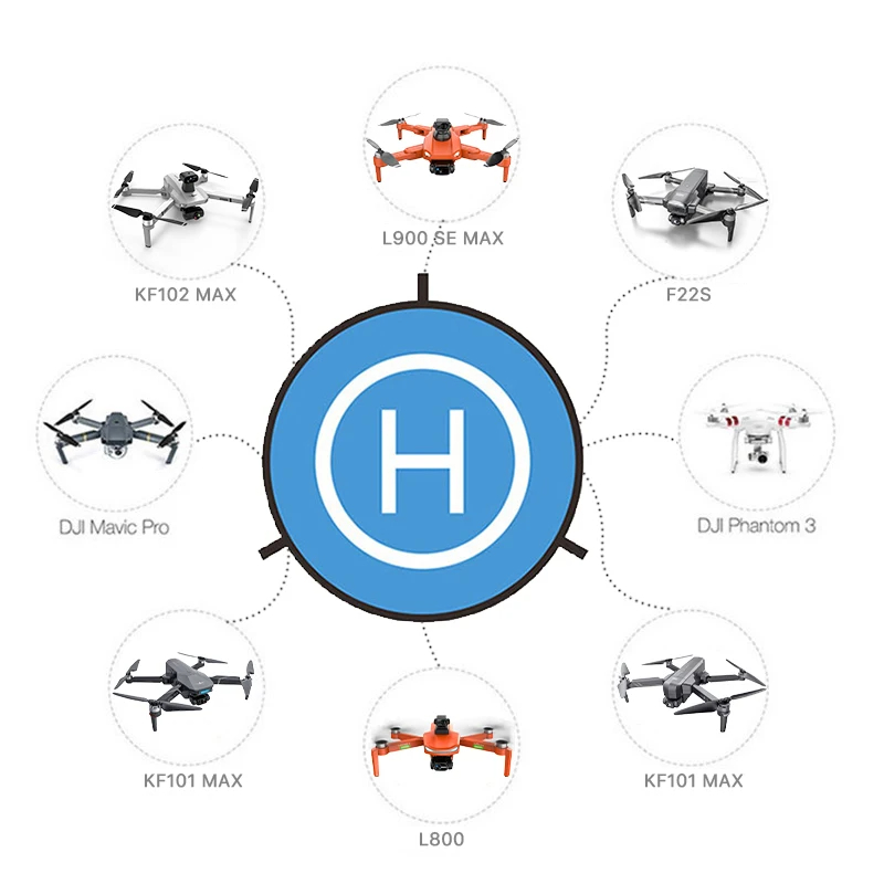 ドローンクアッドコプターアクセサリー ユニバーサル 55cm - Drone Landing Pad のレビューと価格
