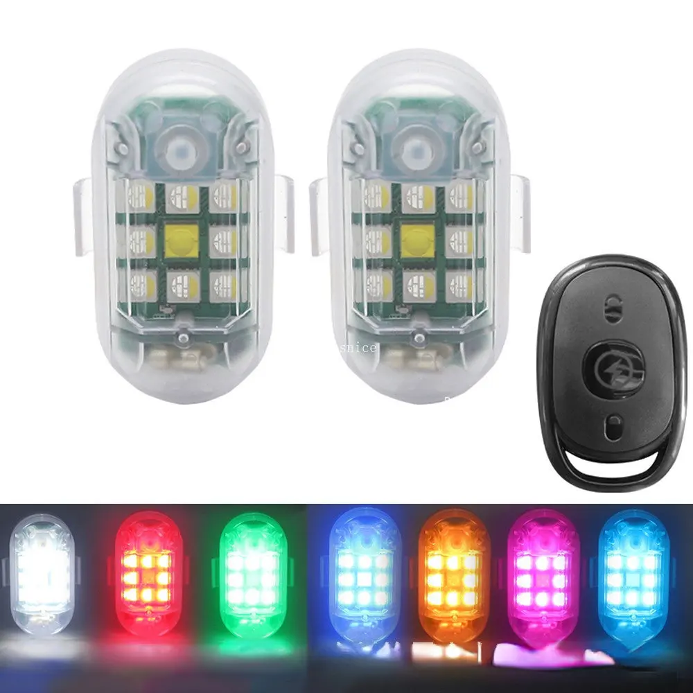 1/2 個ワイヤレス LED ストロボライトリモコン警告ラン - Drone Beacon Light のレビューと価格