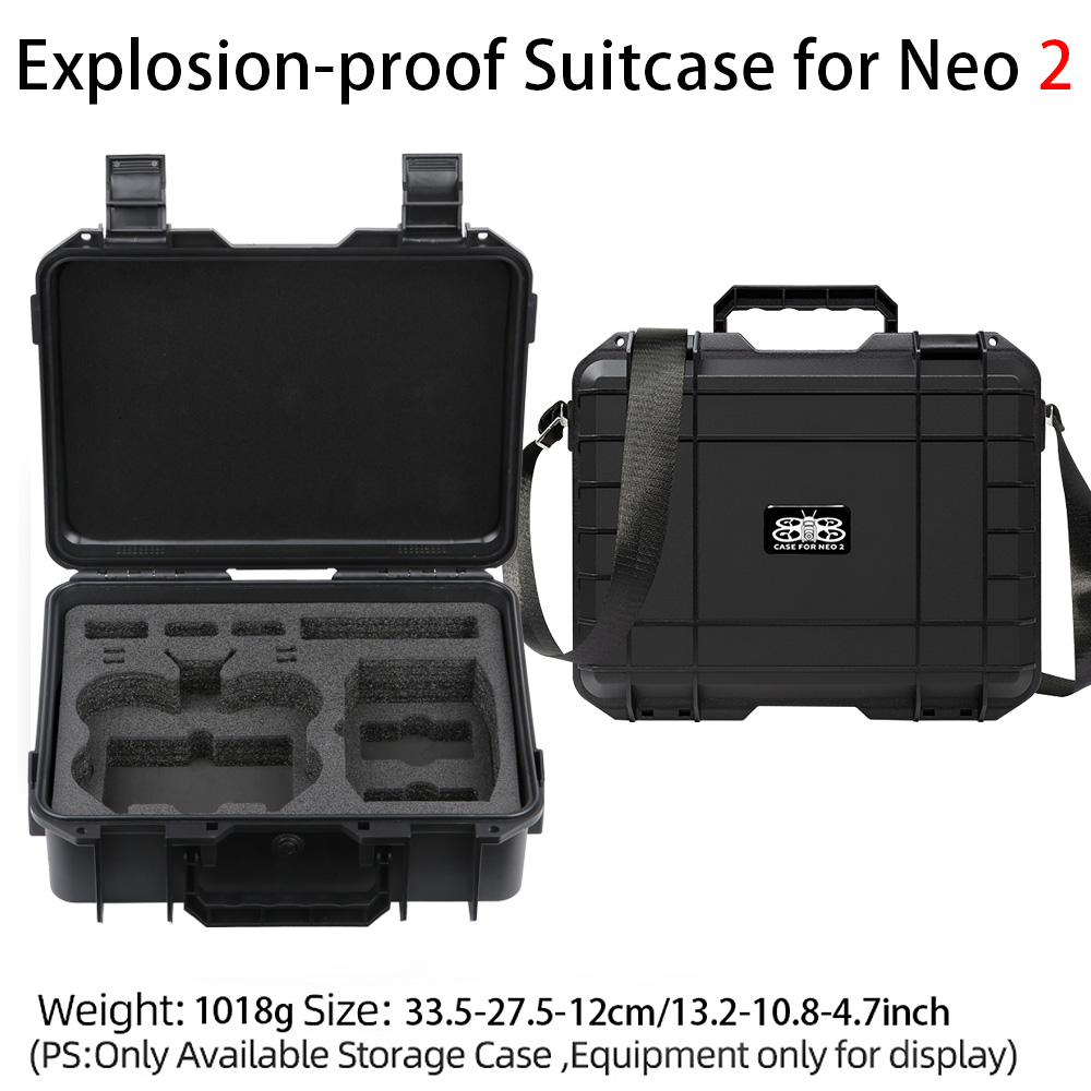 DJI NEO 2 ケースバッグ 防爆ケース ポータブル防水 - Drone Hard Shell Case のレビューと価格
