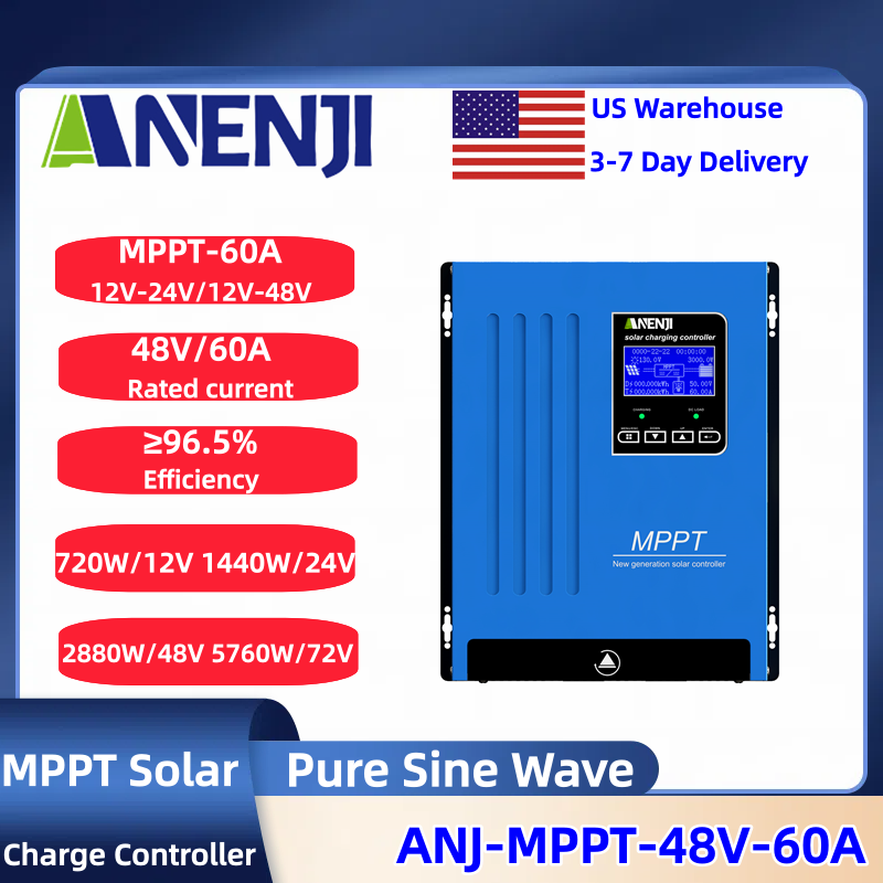 ANENJI MPPT 100A 80A 60A ソーラーチ - Drone Solar Charger のレビューと価格