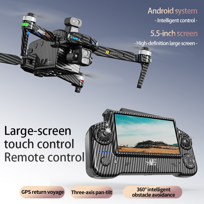 AE60 GPSドローン プロフェッショナル 8Kカメラ 3 - Drone Controller Screen のレビューと価格