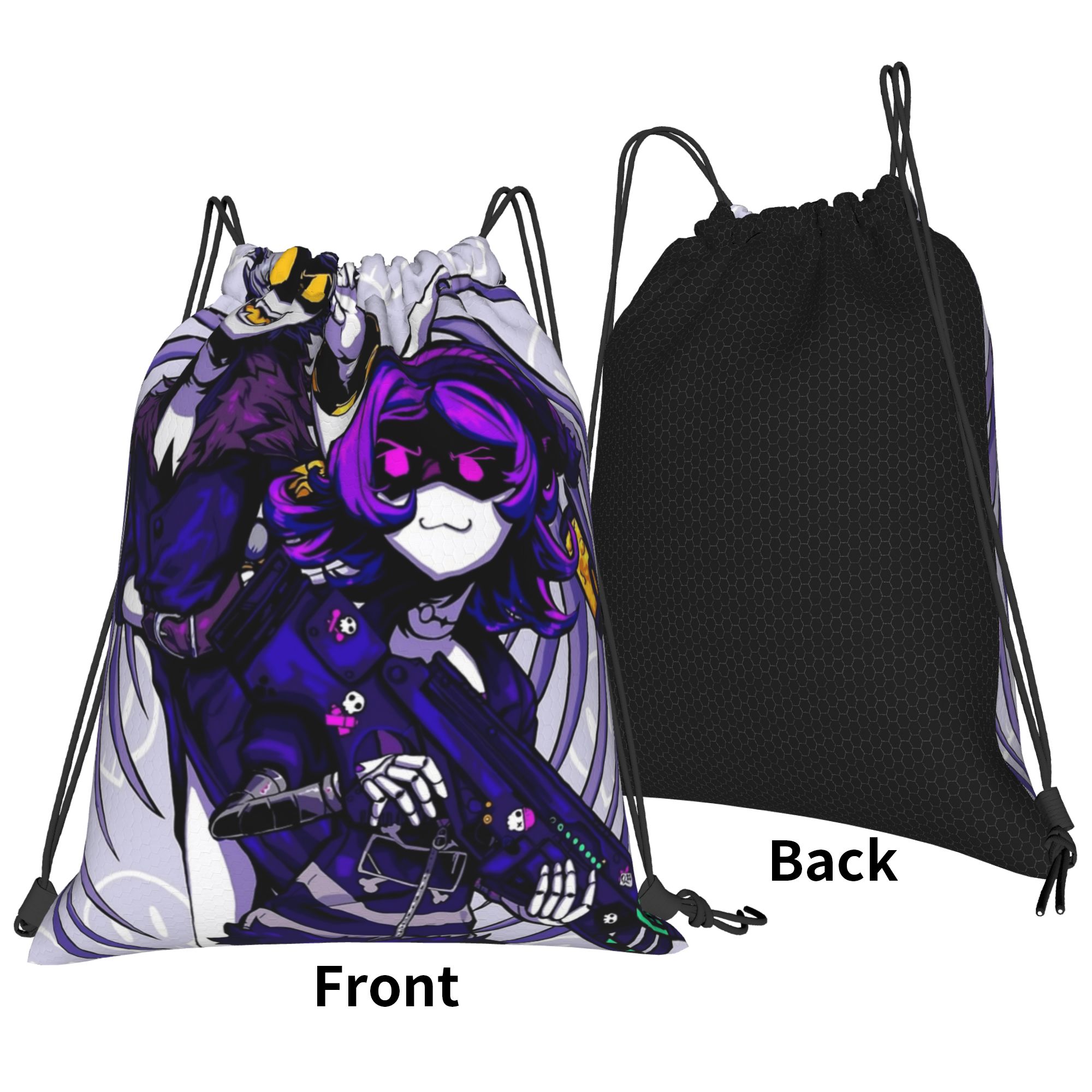 マーダードローンアニメ巾着バッグ面白い防水サックパックストリ - Drone Backpack のレビューと価格