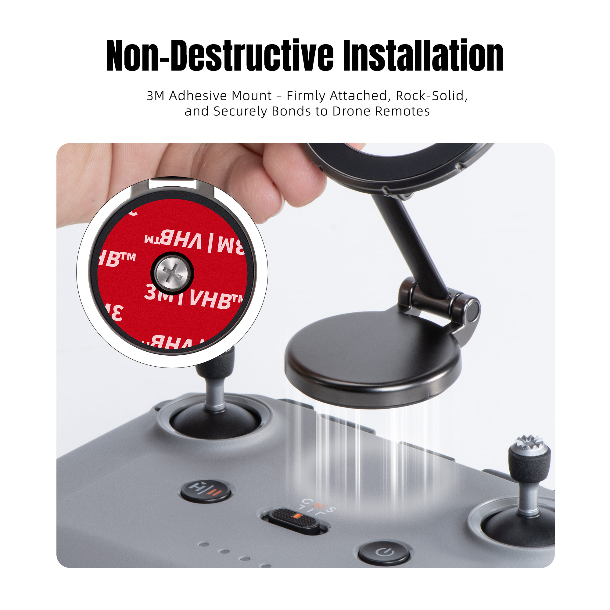 360 °   回転折りたたみ式磁気電話スタンド DJI R - Drone Tablet Mount のレビューと価格