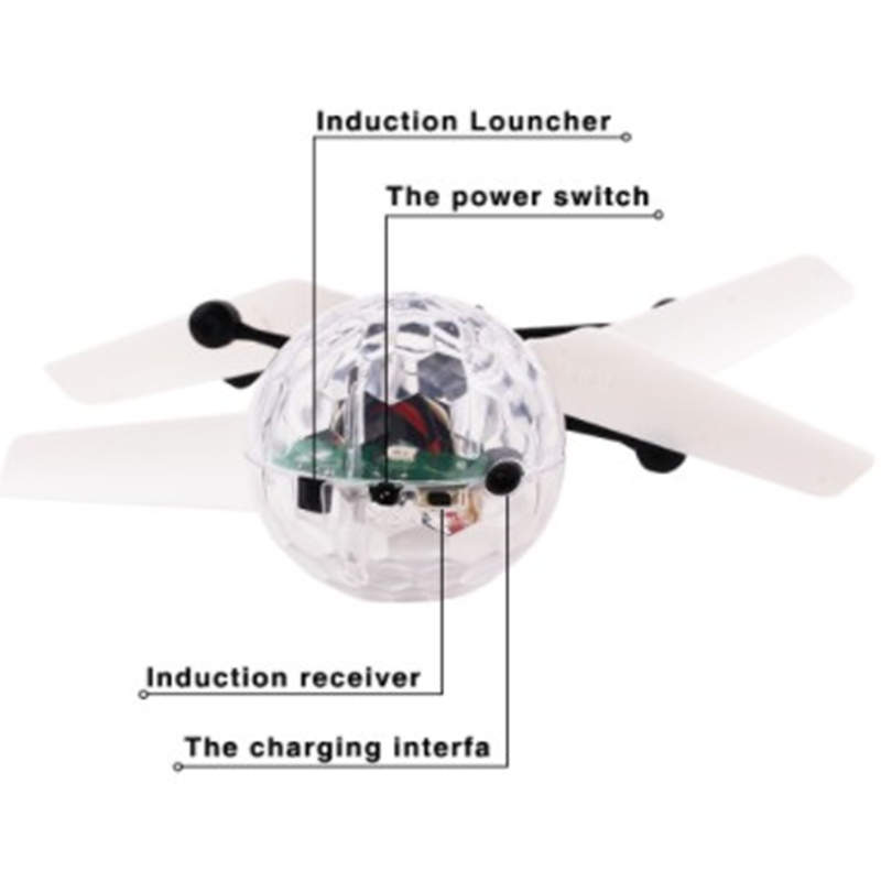 キッズミニドローン RC ヘリコプター航空機フライングボール - Drone Beacon Light のレビューと価格