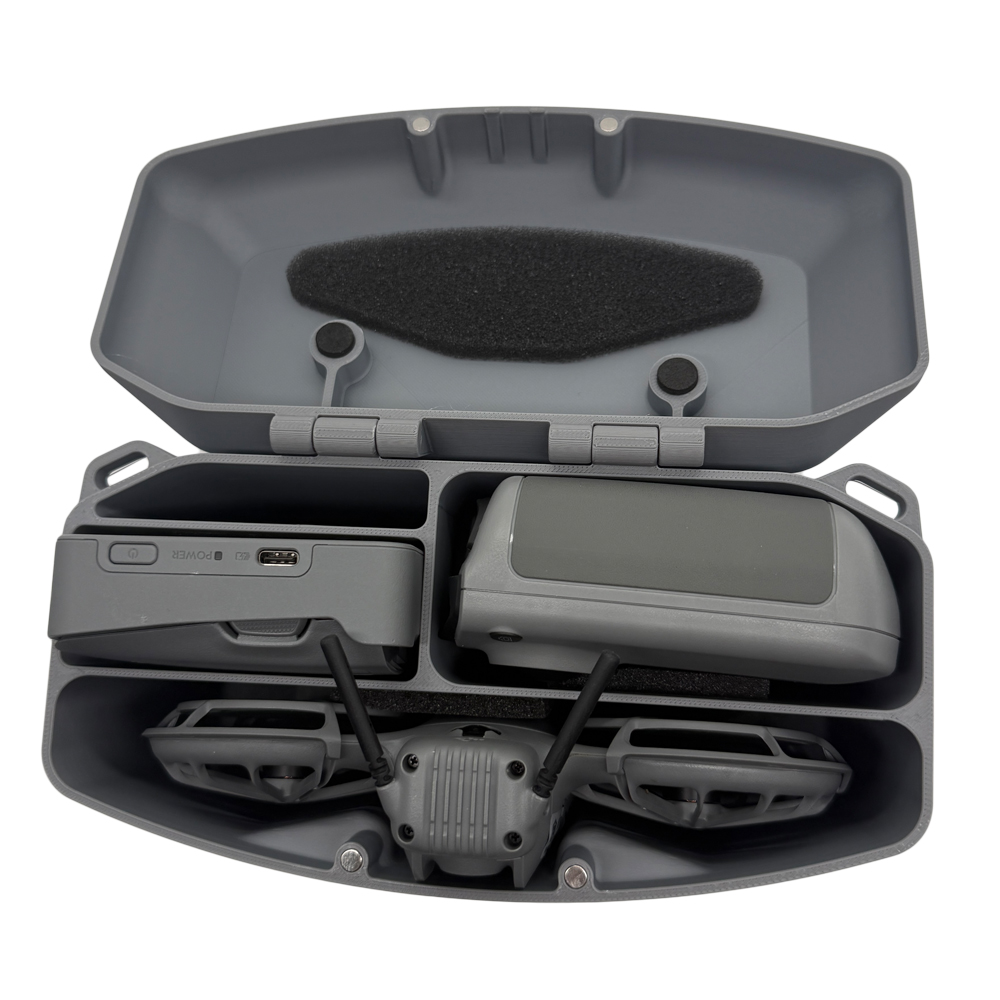 DJI Neo 2用3Dプリント製ボックス、磁気蓋付き、調整 - Drone Carrying Case のレビューと価格