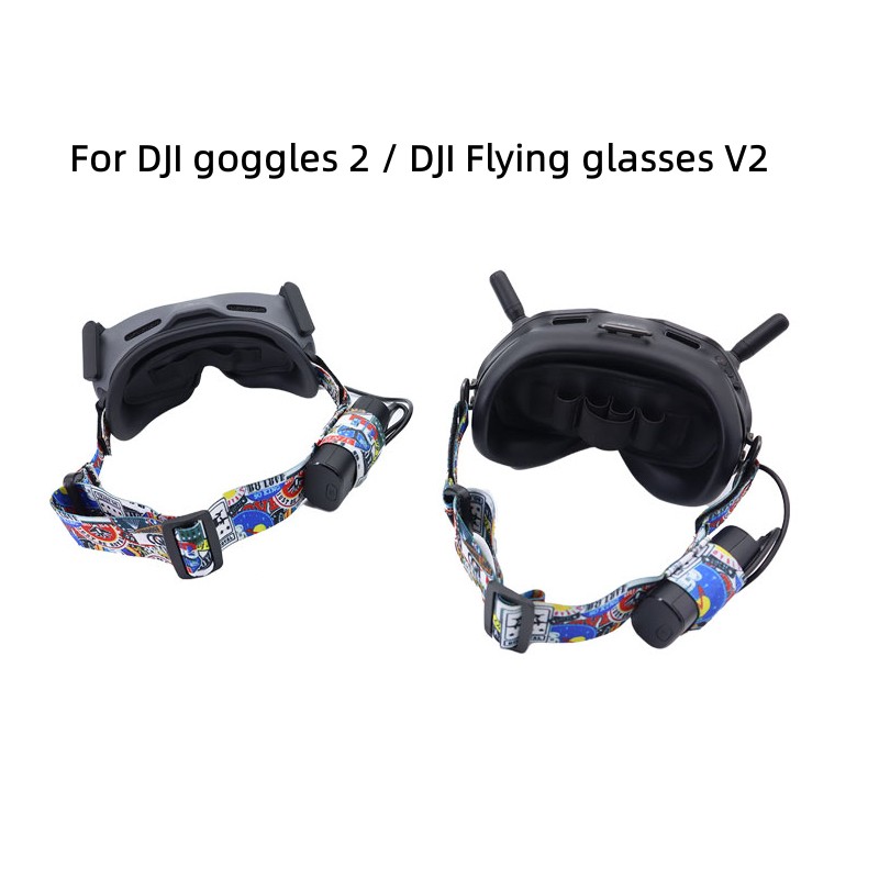 ジゴーグル用の伸縮性ストラップ付きヘッドバンド、2/fpvメ - Drone Neck Strap のレビューと価格