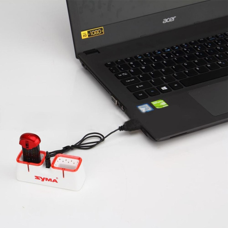 デュアル USB 高速充電器 Syma X22 X22W ド - Drone Battery Charger のレビューと価格