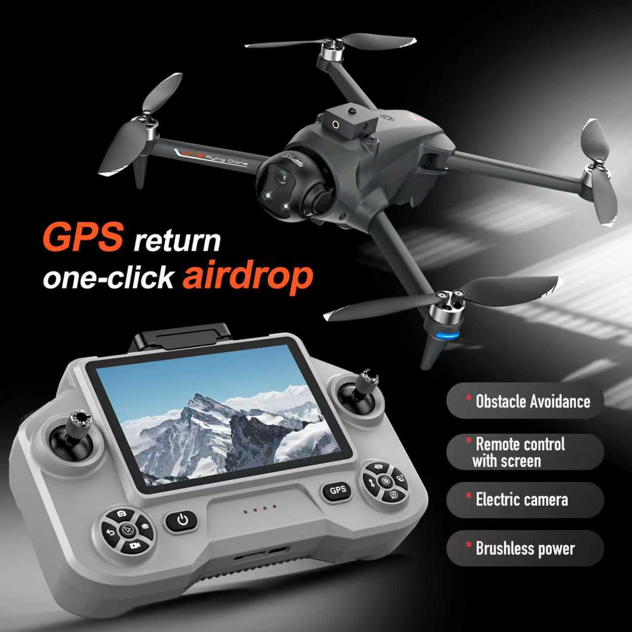 YL059 FPV GPSクアッドコプタードローン 8K H - Drone Beacon Light のレビューと価格