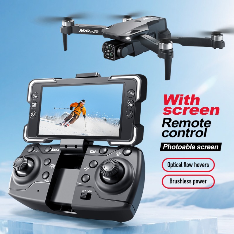 M10カメラドローン、画面付きリモコン、デュアルカメラ、オプ - Drone Battery Adapter のレビューと価格