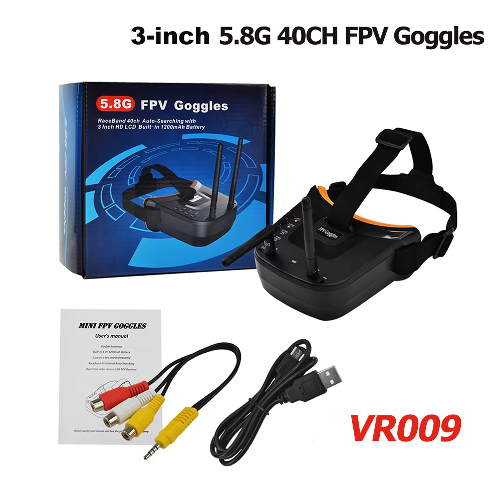 VR009 FPV ビデオゴーグル 3 インチ 480*32 - Drone Controller Screen のレビューと価格