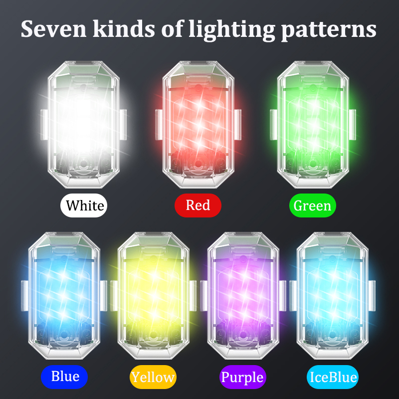 1/2/4 個ワイヤレス LED ドローンストロボライトオー - Drone Strobe Light のレビューと価格